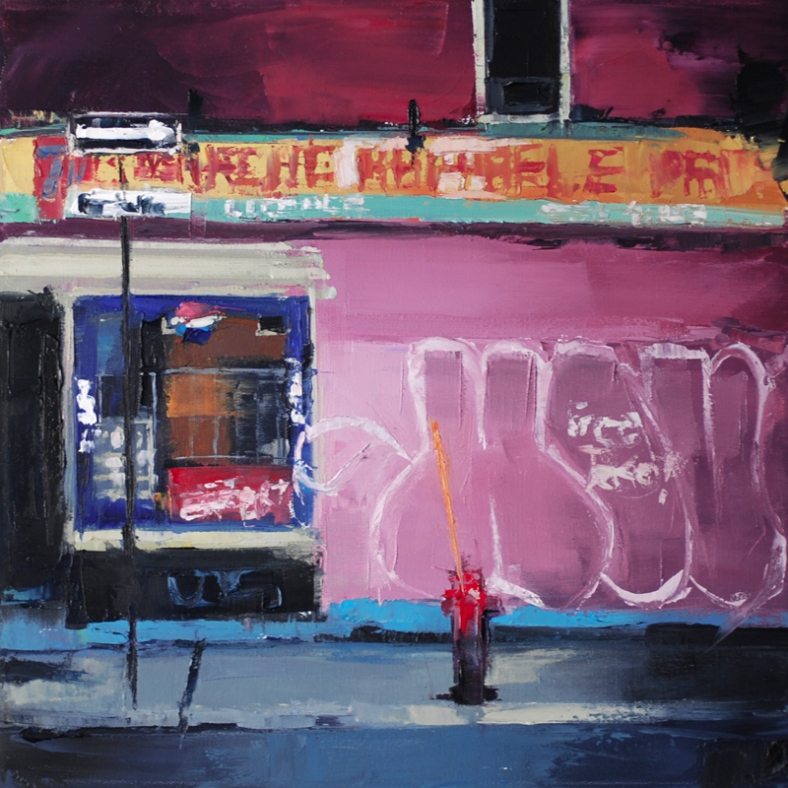 Depanneur "Marche Raphael et Freres" 14x14 on canvas